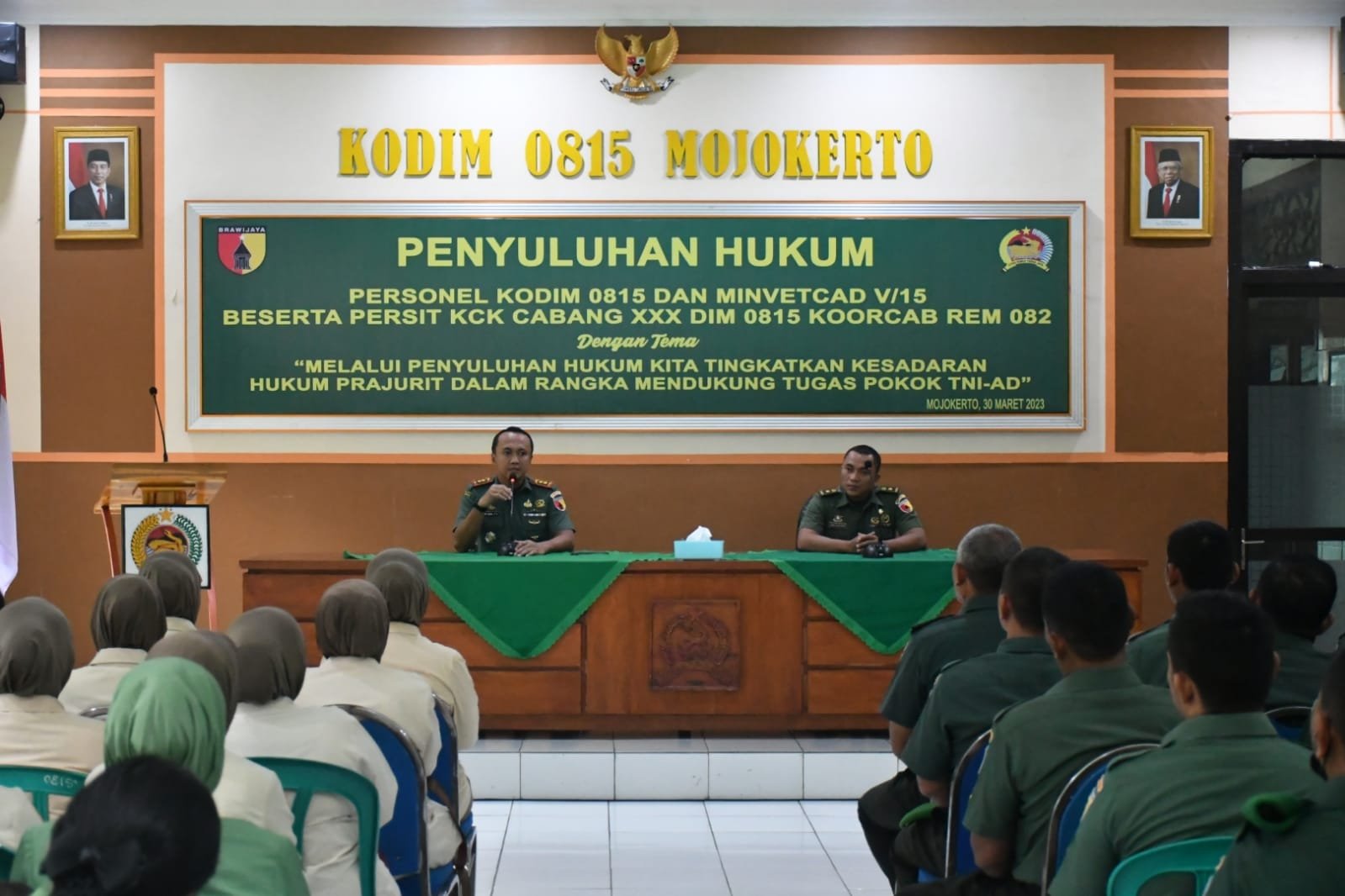 Kodim 0815/Mojokerto Terima Penyuluhan Hukum, Netralitas TNI Menjadi Atensi