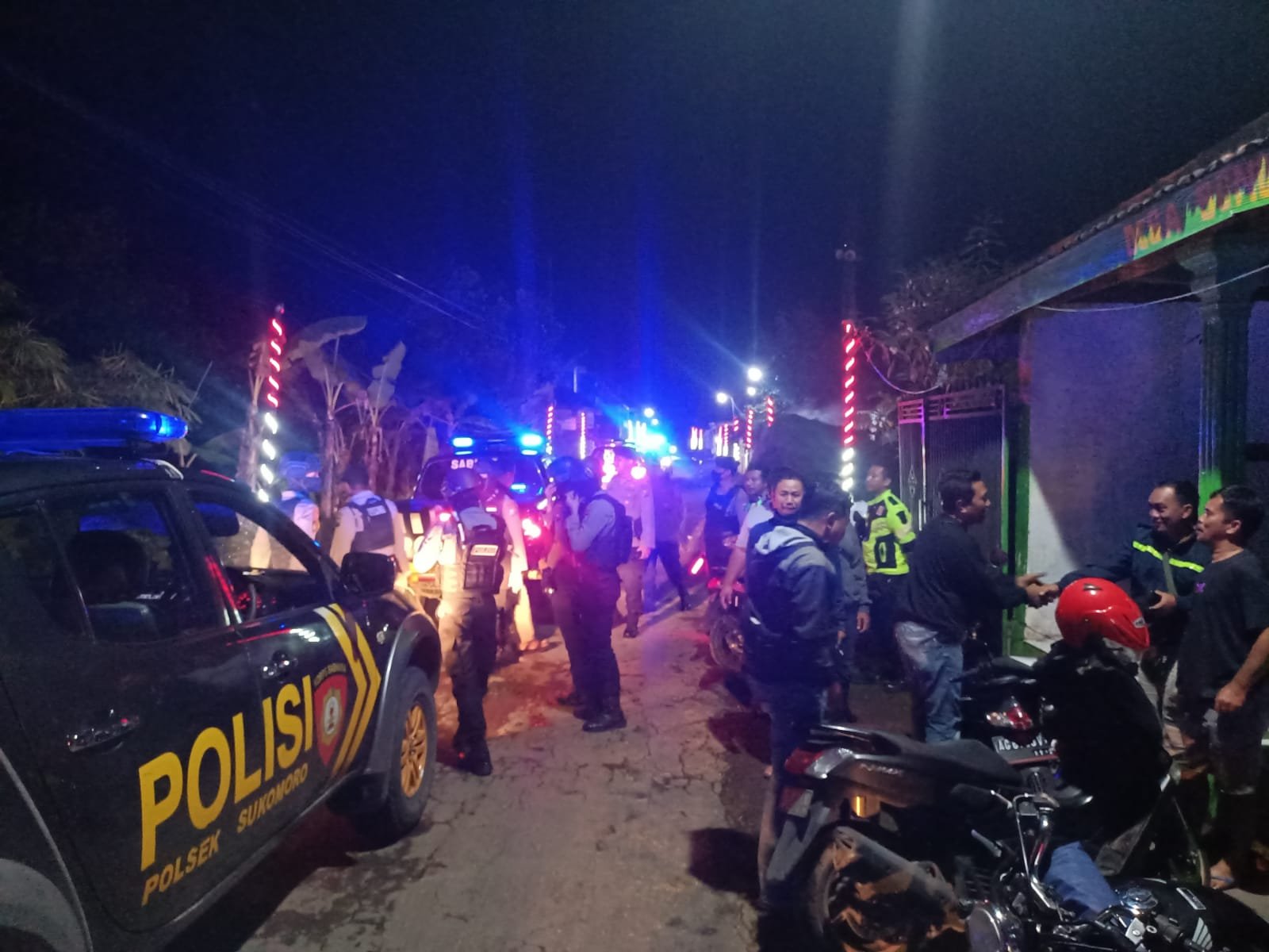 Polres Nganjuk Gelar Patroli Skala Besar Cegah Gangguan Kamtibmas di Bulan Ramadhan