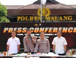 Polres Malang Berhasil Mengungkap 281 Kasus pada Operasi Pekat Semeru 2023