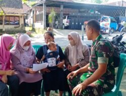 Babinsa Koramil Gondang Aktif Dampingi Posyandu