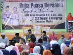 Kapolres Madiun Salurkan Bantuan Sosial Untuk Disabilitas di SLB Karangrejo