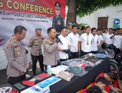 Polrestabes Surabaya Berhasil Ungkap Curanmor, 5 Tersangka Diamankan