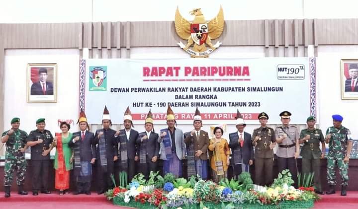 DPRD Kab. Simalungun Gelar Rapat Paripurna HUT Ke-190 Daerah Simalungun Tahun 2023