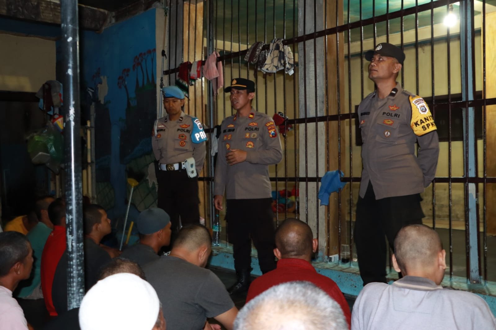 Cek dan Ricek Tahanan Polresta Mojokerto, Iptu MK Umam Ingatkan CCTV Langit