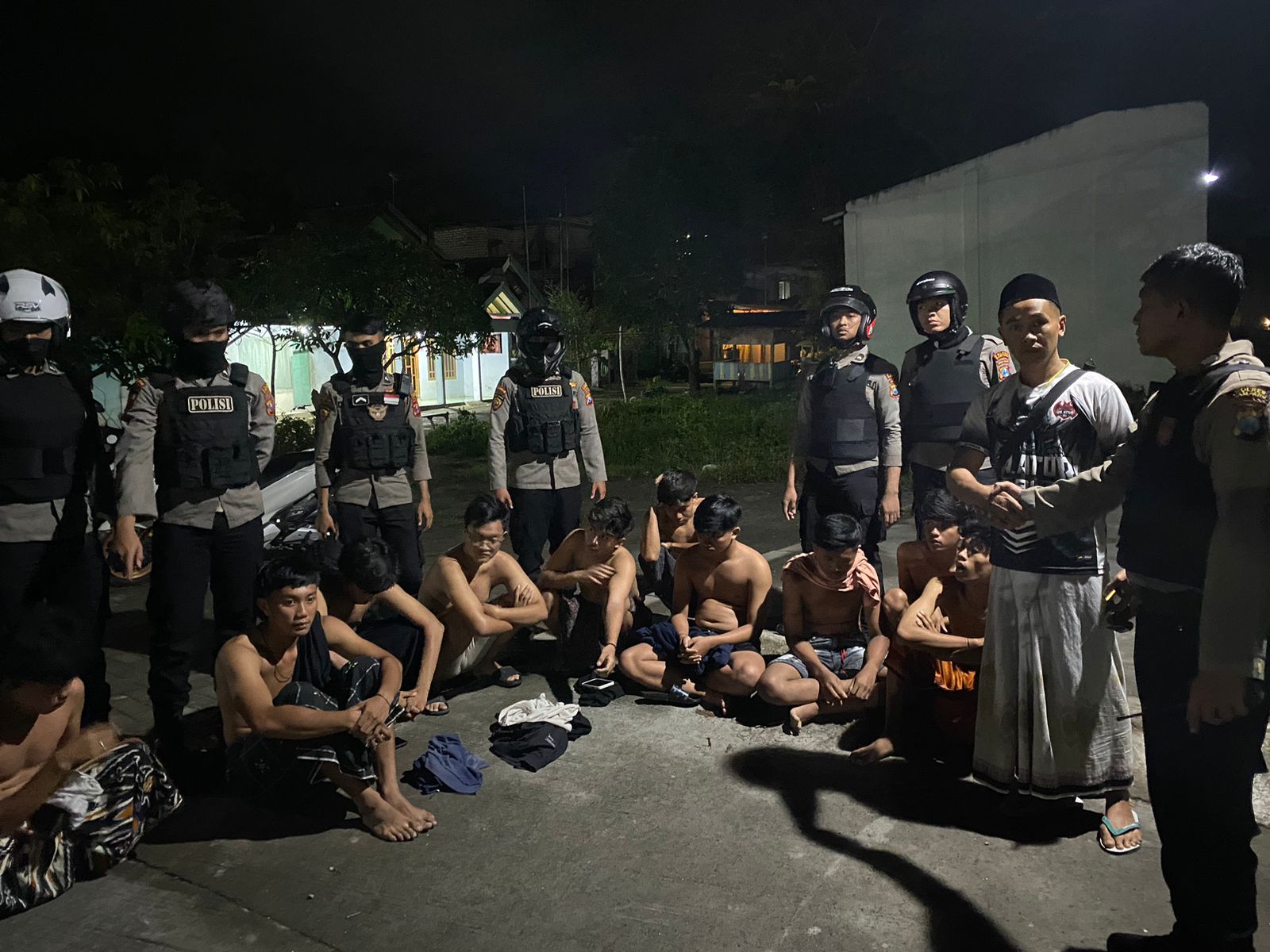 Polres Sampang Amankan 10 Remaja Pelaku Tawuran Jelang Sahur