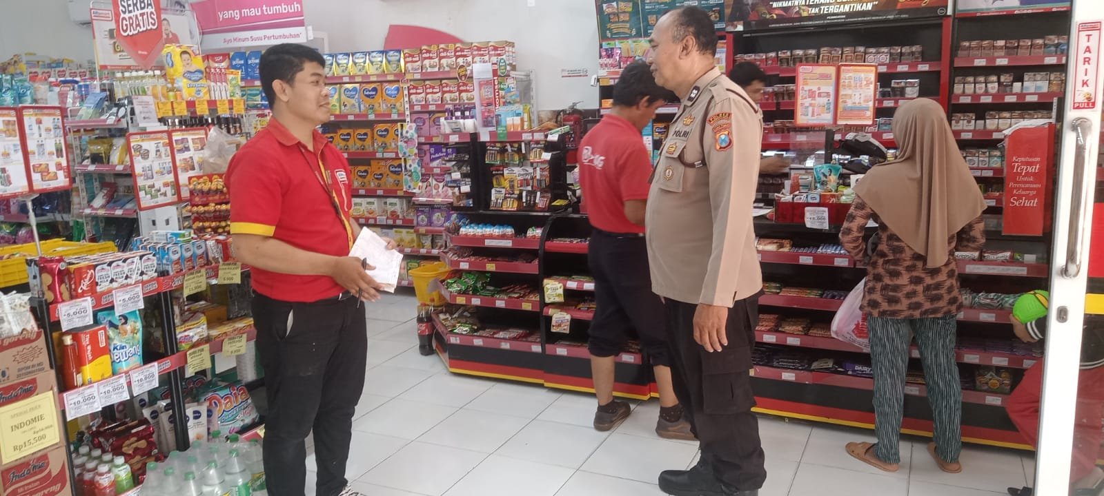 Jelang Idul Fitri, Polisi Beri Himbauan Kamtibmas di Supermarket