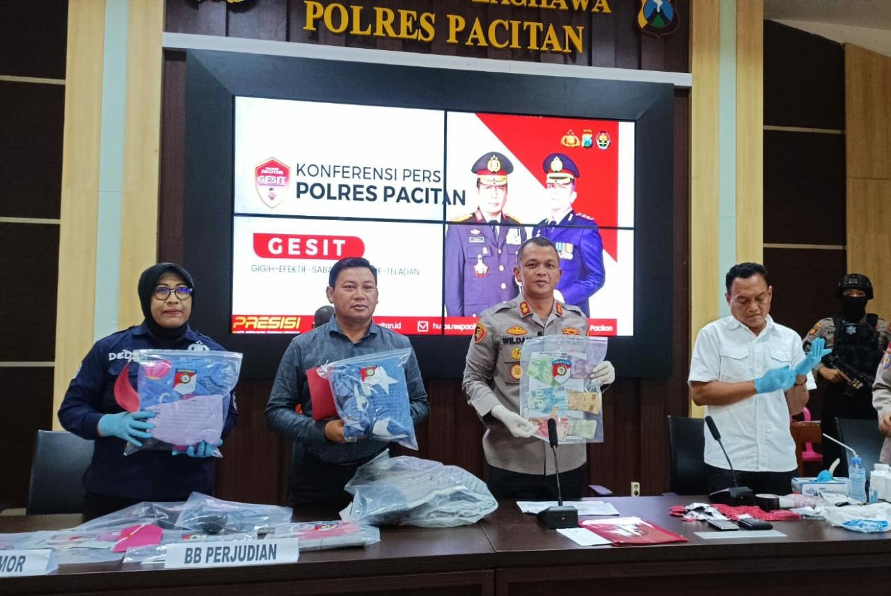 Polres Pacitan Ungkap Hasil Ops Pekat Semeru 2023 Sebanyak 17 Tersangka Diamankan