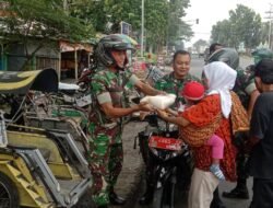 Jelang Lebaran Kodim 0815/Mojokerto Salurkan  2,89 Ton Beras Zakat Fitrah