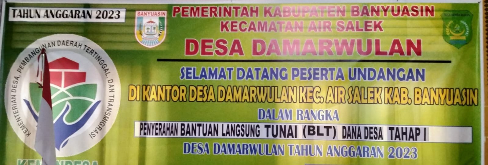 Pemerintah Desa Damar Wulan salurkan BLT-DD Tahap 1 untuk 25 KPM