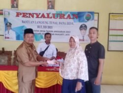 Penyaluran Bantuan Langsung Tunai DANA DESA (BLT DD) Triwulan 1 Desa Purwosari Kecamatan Makarti Jaya