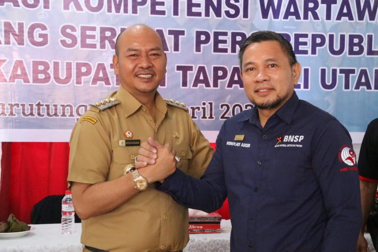 Dukung Profesi Wartawan, Bupati Tapanuli Utara Apresiasi SKW BNSP