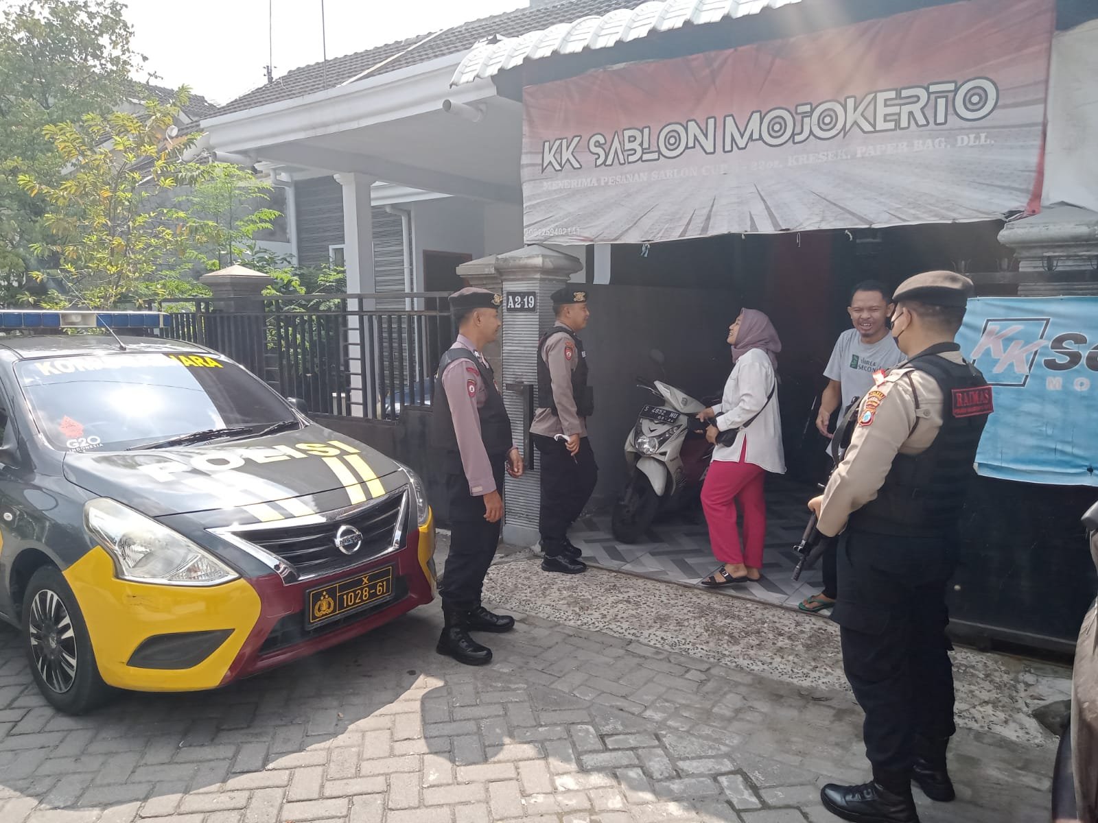 Ditinggal Mudik, Satgas Preventif Ops Ketupat 2023 Polresta Mojokerto Laksanakan Patroli ke Pemukiman
