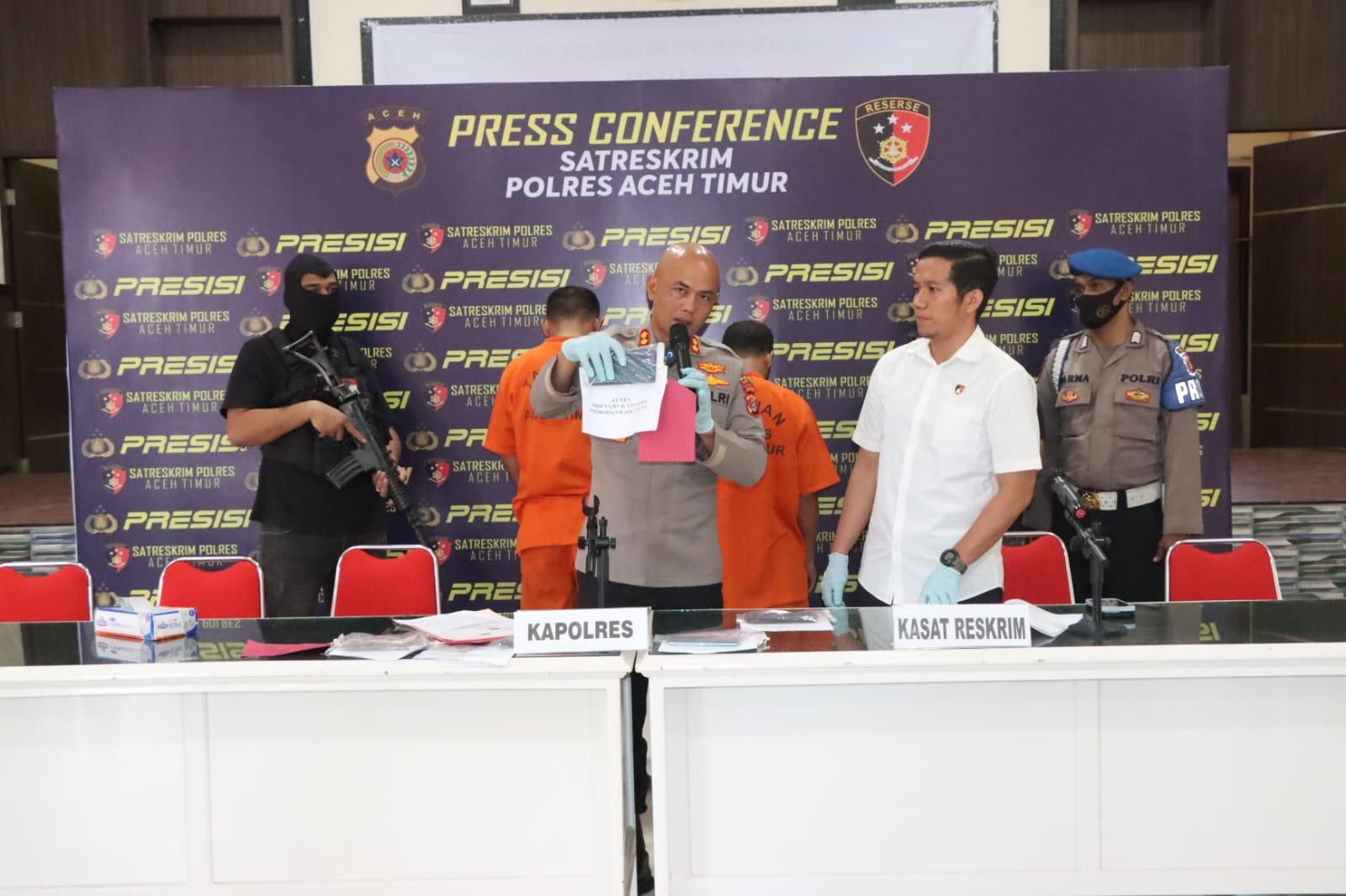 Polres Aceh Timur Bongkar Pelaku Penyelundup Pengungsi Rohingya