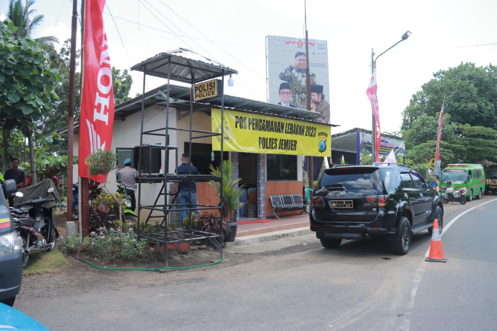 Polres Jember Siagakan Personel Gabungan 24 Jam Layani Pemudik di Pospam dan Posyan