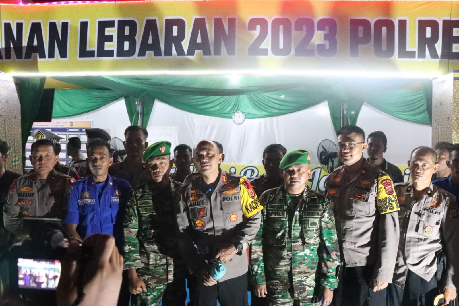 Kapolres Aceh Timur Memimpin Langsung Pengamanan Malam Takbiran Idul Fitri 1444 H