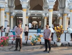 Polres Aceh Timur Gelar Pengamanan Sholat Idul Fitri 1444 H