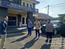 Kasi Humas Polresta Mojokerto Pimpin Apel Satfung, Beri Ucapan Selamat Hari Raya Idul Fitri