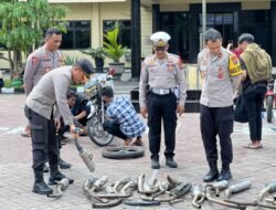 Polres Nganjuk Kembalikan Motor Hasil Operasi Saat Ramadhan, Berikut Persyaratannya