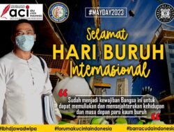 Ketua ACI, LBH Djawa Dwipa dan LKH Barracuda Mengucapkan Selamat Hari Buruh Internasional