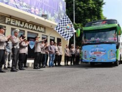 Mudik Balik Gratis, Polresta Mojokerto Menerima Pujian Pemudik