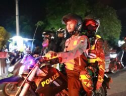 Sinergitas TNI Polri dengan berboncengan Patroli Motor Antisipasi Kemacetan Arus Balik Mudik