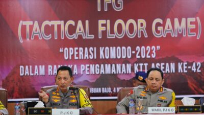 Gelar TFG, Kapolri Tekankan Personel Harus Pahami Tugas dan Cara Bertindak saat Amankan KTT ASEAN