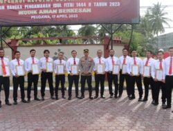 Kapolres Aceh Timur Memberikan Reward Kepada Kasat Reskrim dan Anggota, Ini Prestasinya