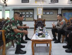 Perkuat Sinergitas TNI – Polri Kapolres Kediri Kota Kunjungi Markas Brigif 16 Wirayudha