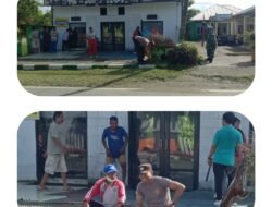 Di Desa Binaan Bhabinkamtibmas Dan Babinsa Jum’at Bersih Bersama Pemda Serta Pemdes