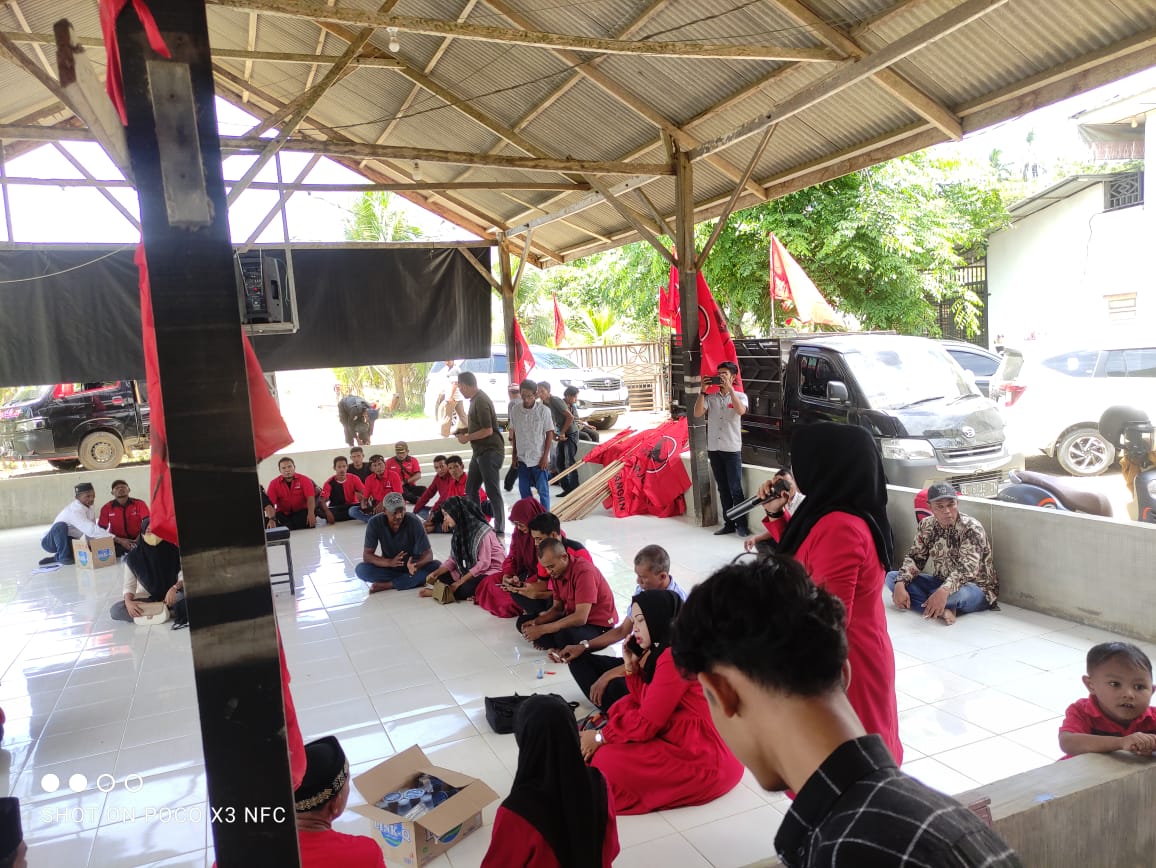 DPC PDIP Aceh Timur Gelar Silahturahmi Sekaligus Konsolidasi Rutin Bersama  Pengurus dan Para Caleg