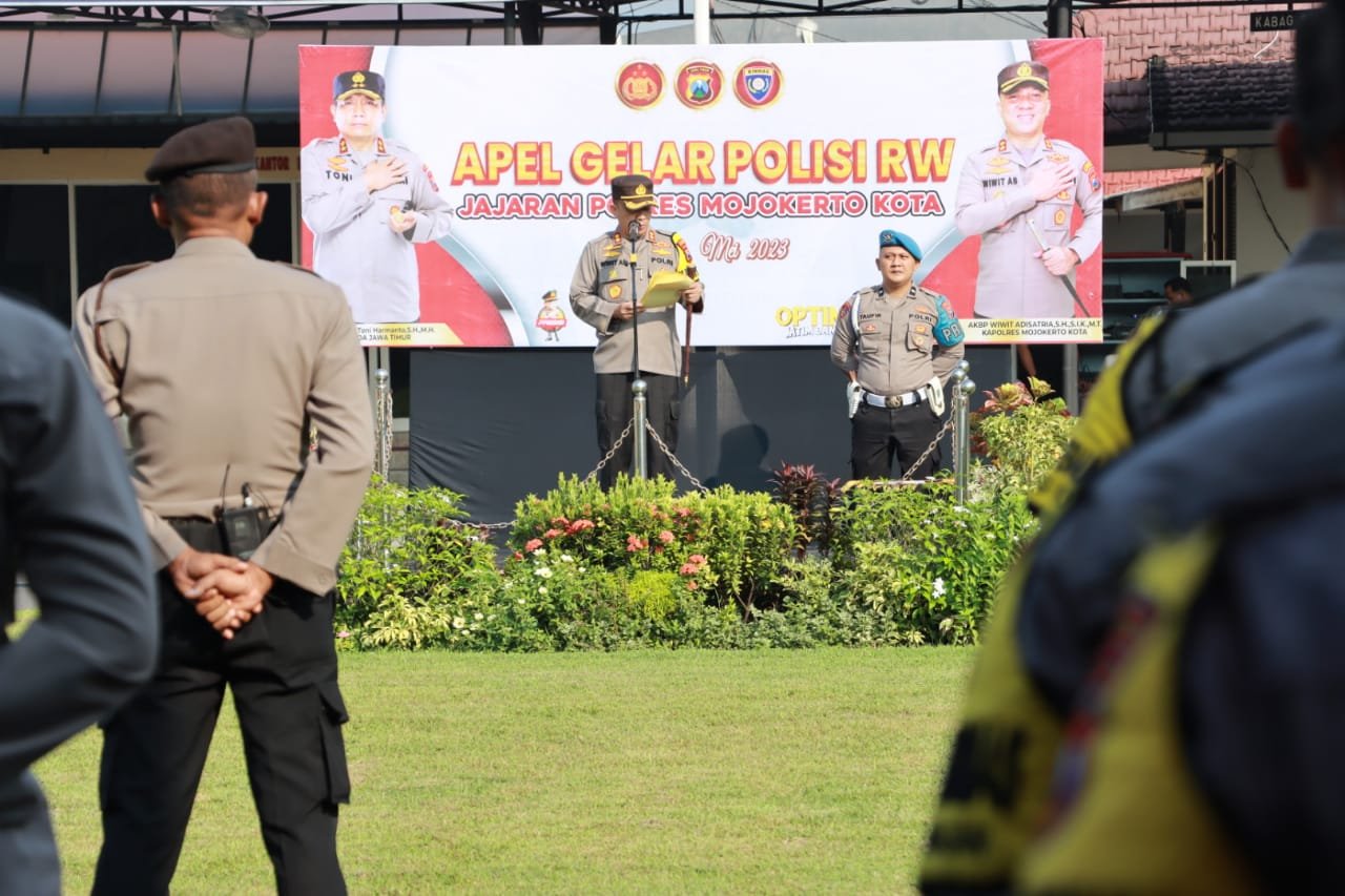 Apel Gelar Polisi RW, Kapolresta Mojokerto : 389 Personel Kami Sebar Di 104 Desa/Kelurahan