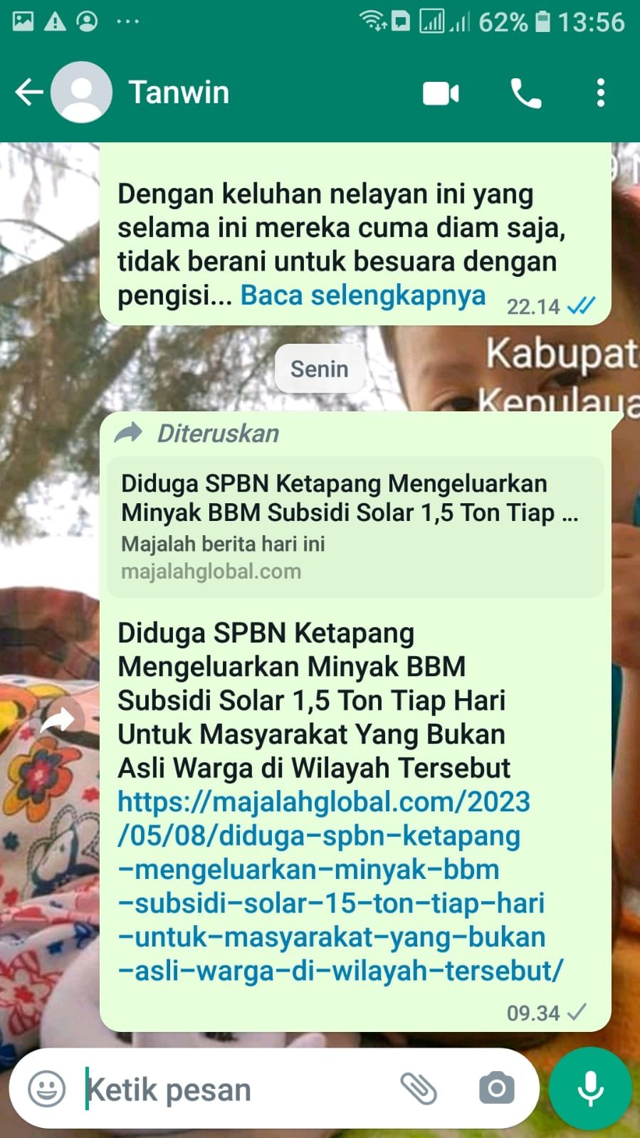 Diduga Ada Permainan Harga BBM Minyak Subsidi Solar di SPBN Ketapang Kota Pangkal Pinang