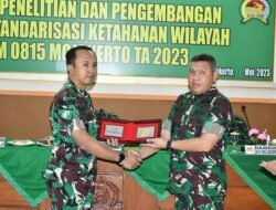 Kodim 0815/Mojokerto Terima Kunjungan Tim Litbang Pusterad