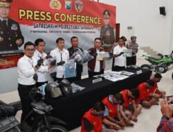 Polrestabes Surabaya Kembali Berhasil Amankan Komplotan Curanmor di 18 TKP