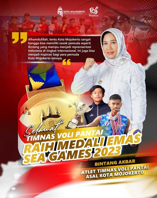 Bangga! Putra Daerah Asli Kota Mojokerto Sumbang Emas Untuk Indonesia Pada SEA Games 2023 Kamboja