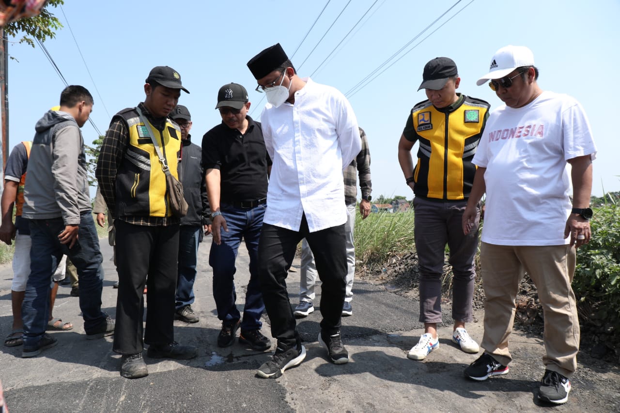 Pemkab Sidoarjo Rencanakan Beton dan Perlebar Jalan Penghubung Tiga Desa Kecamatan Wonoayu