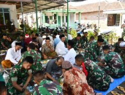Manunggal Dengan Rakyat, Satgas TMMD Ke-116 Kodim 0815/Mojokerto Makan Bareng Warga