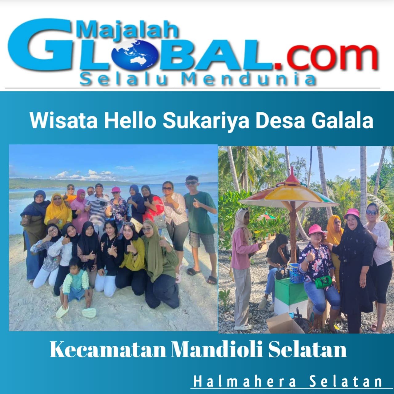 Pemdes Dan Warga Sulap Pasir Puti Jadi lokasi Wisata Lokal