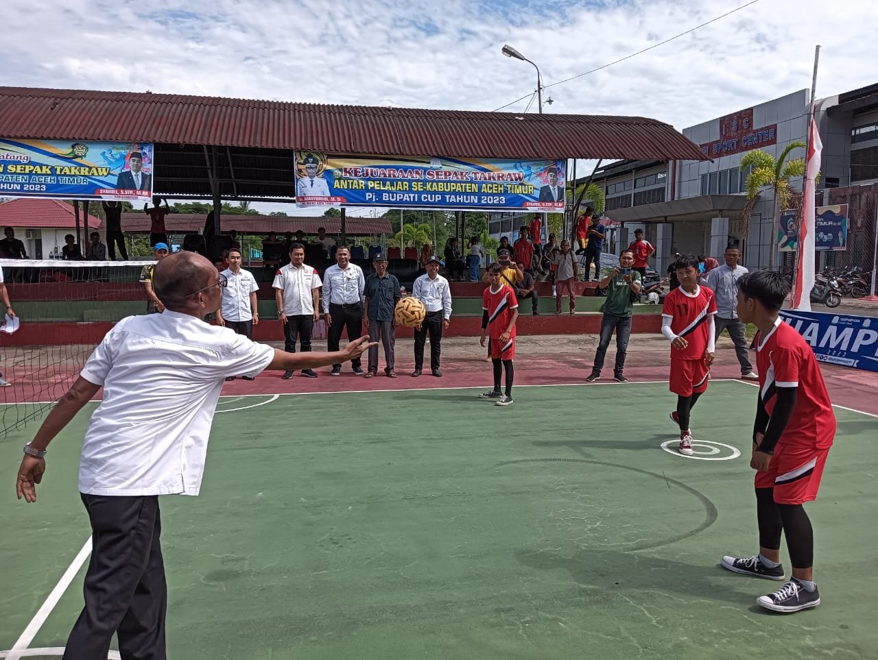 Turnamen Sepak Takraw Pj. Bupati Cup Di Mulai
