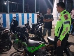 Sat Lantas Polres Aceh Timur, Kembali Amankan sejumlah Sepeda Motor Berknalpot Brong