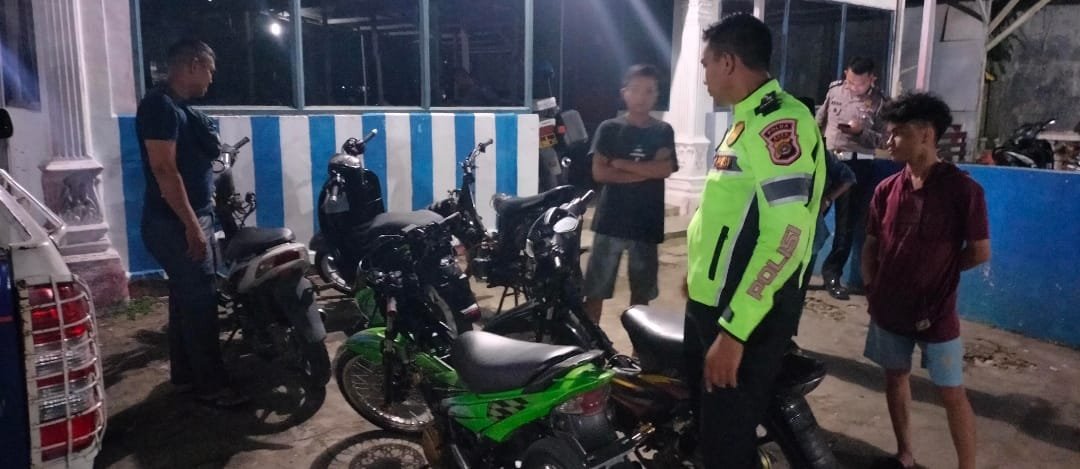 Sat Lantas Polres Aceh Timur, Kembali Amankan sejumlah Sepeda Motor Berknalpot Brong