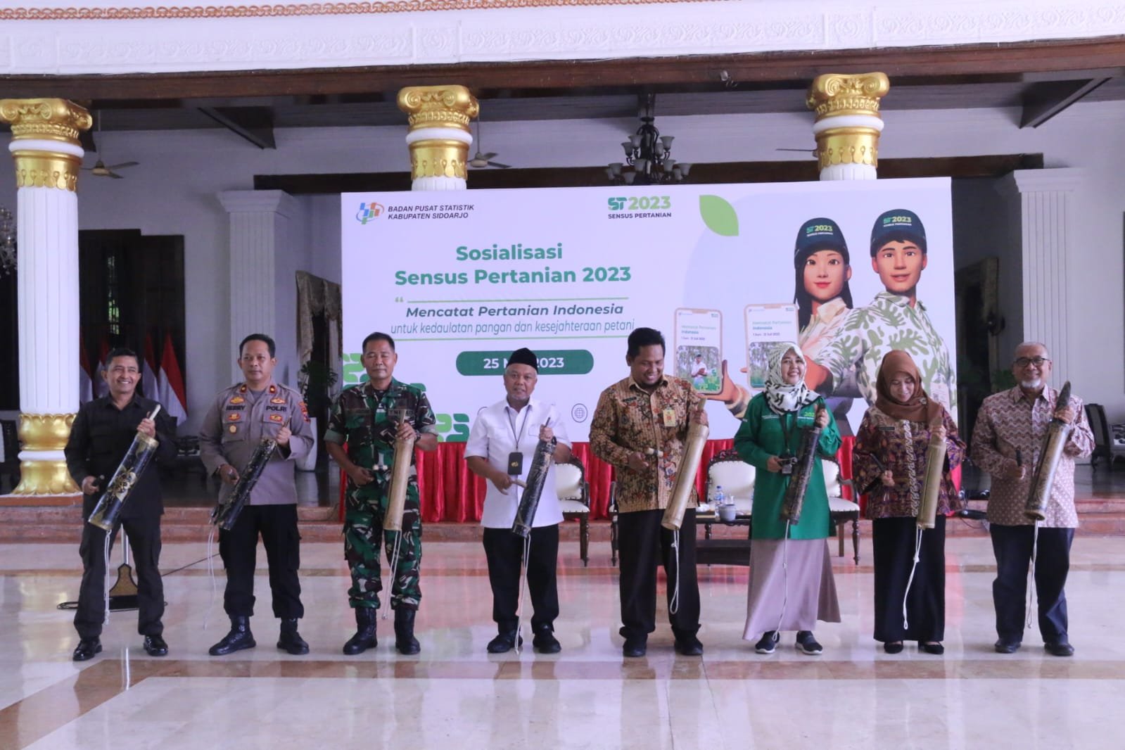 Sensus Pertanian Digelar BPS Sidoarjo Selama Dua Bulan Mulai Juni 2023