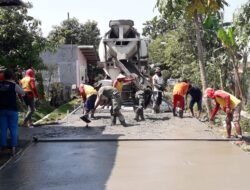 Jalan Lingkungan Dusun Randurancang Mendapat Sentuhan Satgas TMMD Ke-116 Mojokerto