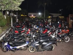 Tindaklanjuti Jumat Curhat, Polres Malang Amankan Ratusan Kendaraan Diduga Terlibat Balap Liar