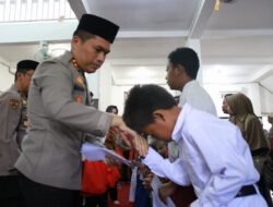 Jelang Peringatan Hari Bhayangkara ke 77, Polres Nganjuk Gelar Doa Bersama dan Santunan Anak Yatim