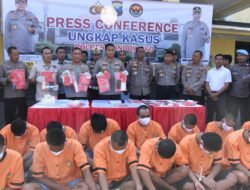 OPS Sikat Semeru 2023, Polres Bondowoso Berhasil Ungkap 14 Kasus Narkoba 16 Tersangka Diamankan