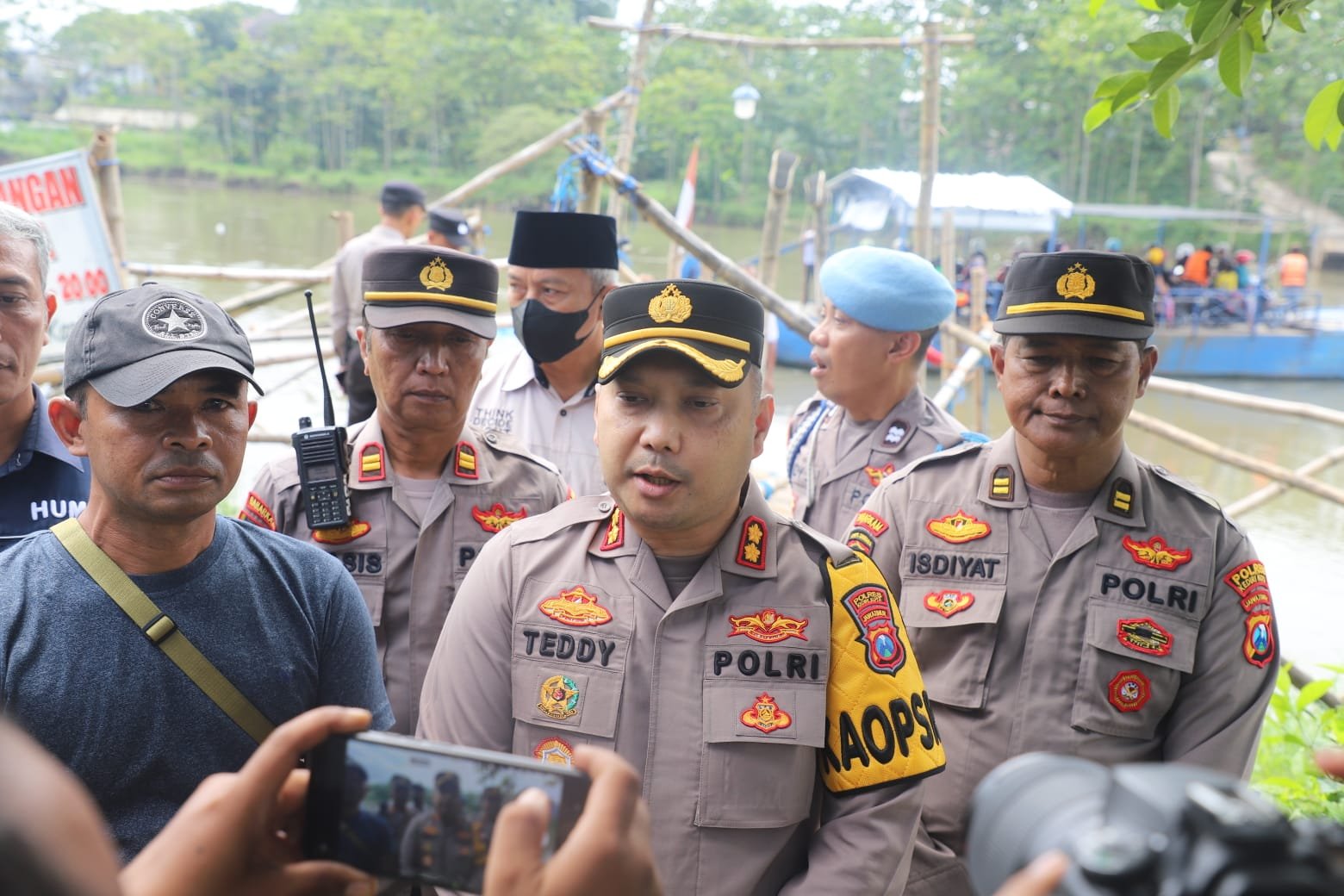 Polres Kediri Kota Bersama TNI Lakukan Pengamanan Kejuaraan Pencak Dor Seri IV Piala Dankor Brimob