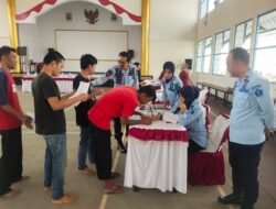 Pastikan Berjiwa Sehat Dan Bebas TBC, Lapas Kotaagung Bersama Puskesmas Negara Batin Gelar Skrining Bagi WBP