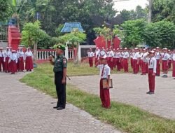Tanamkan Wasbang Sejak Dini, Koramil 0815/05 Gedeg Sasar Pelajar