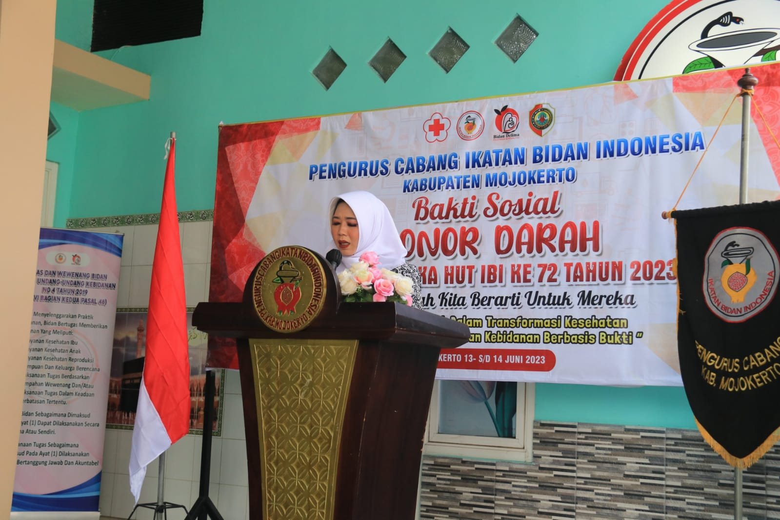 Peringati HUT ke-72, Bupati Ikfina hadiri Pelaksanaan Bakti Sosial Donor Darah